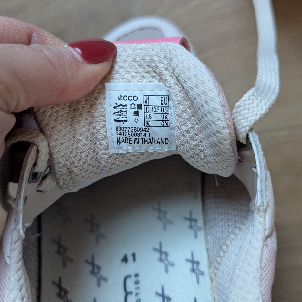 ECCO BIOM Pink Women’s Sneakers Size 10 - Picture 11 of 11